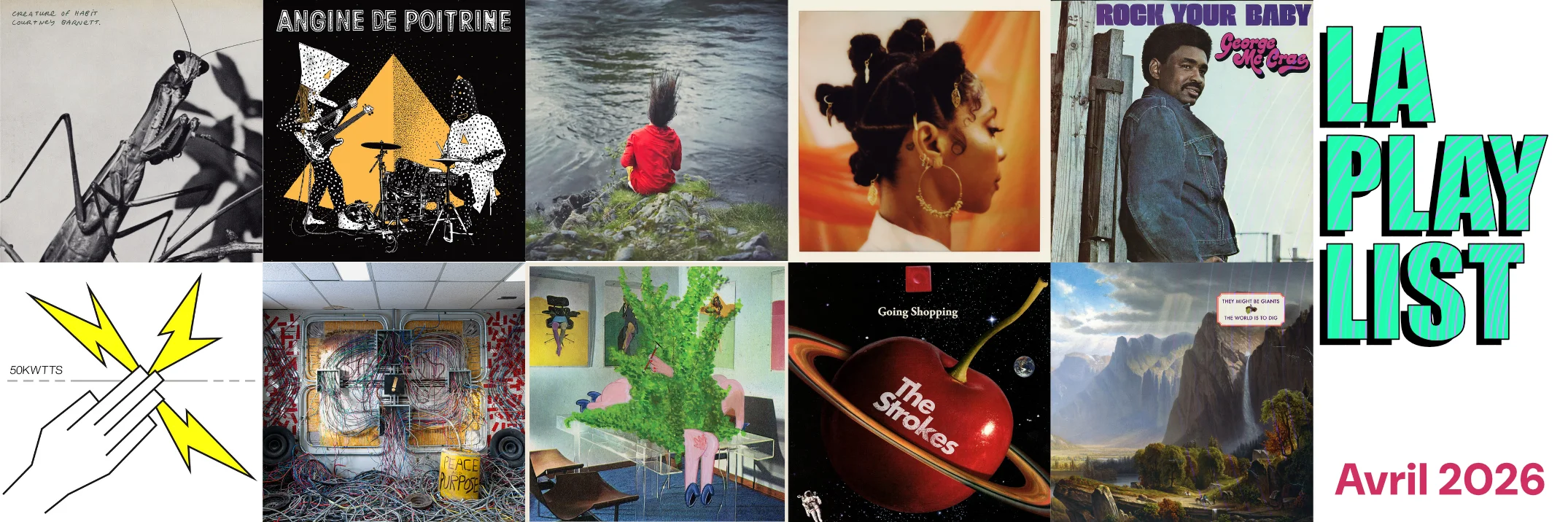 La playlist du mois d'avril